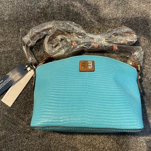 Dooney & Bourke Suki Crossbody Lizard Collection - Aqua